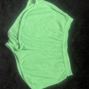 Aerie Sage Green Knit Shorts